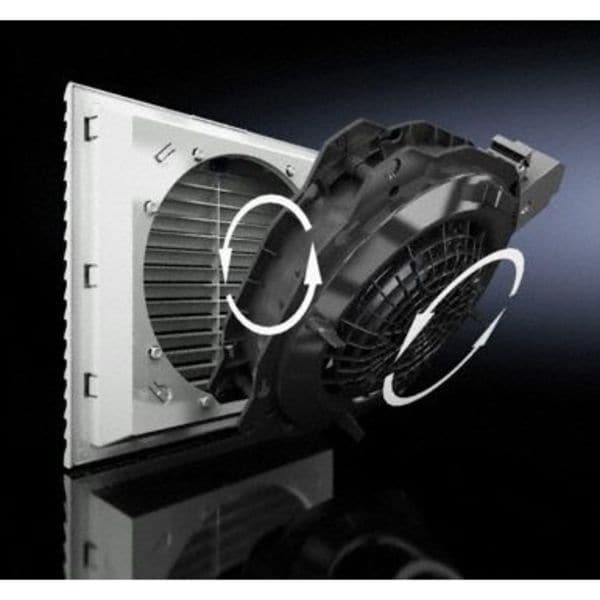 Axial Fan, Square, 24V DC, PBT Plastic, 4 5/8 in W.