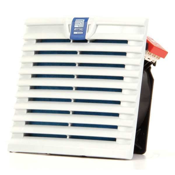 Axial Fan, Square, 115V AC, 1 Phase, PBT Plastic, 5 13/16 in W.