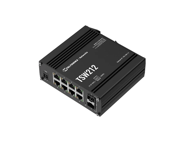 Teltonika TSW212 Layer 2 Managed Ethernet Switch with IPv6 Support (TSW212000000