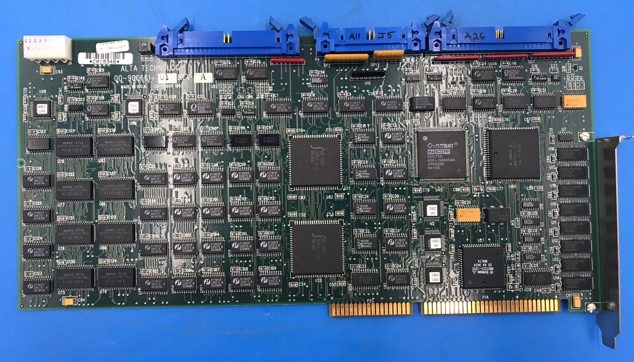 OEC 00-900661-01 - ALTA IP SCSI Disk Controller PCB Front View | Alo Tech Solutions