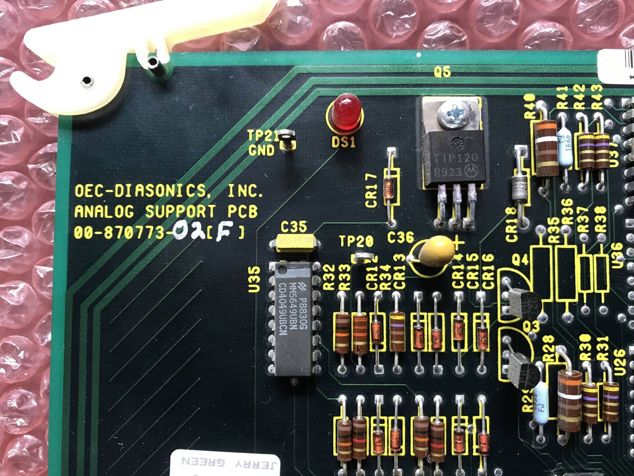 Analog Support PCB (00-870773-02-F OEC 9000