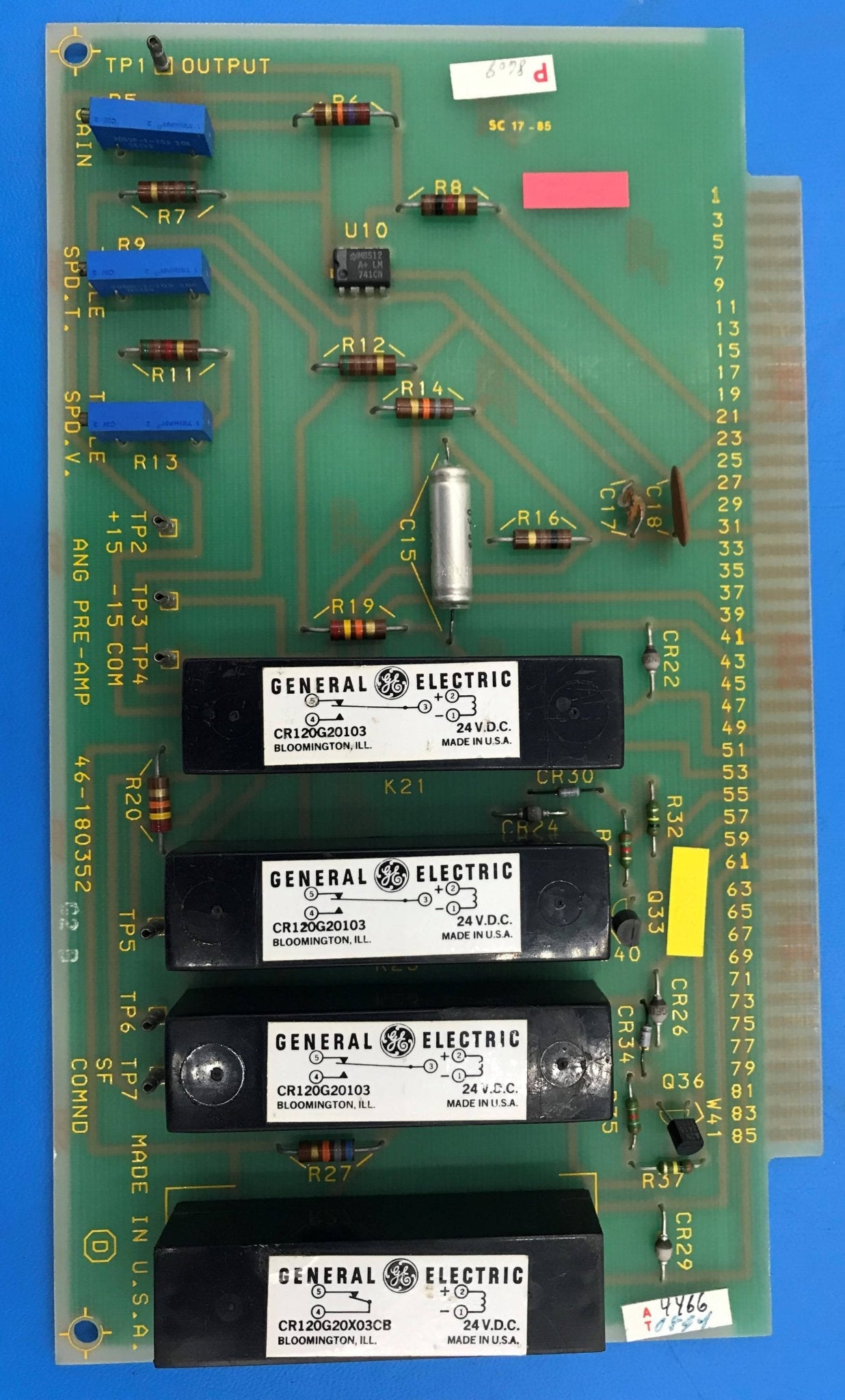 Ang Pre-Amp Board (46-180352 G2 D GE Advantx