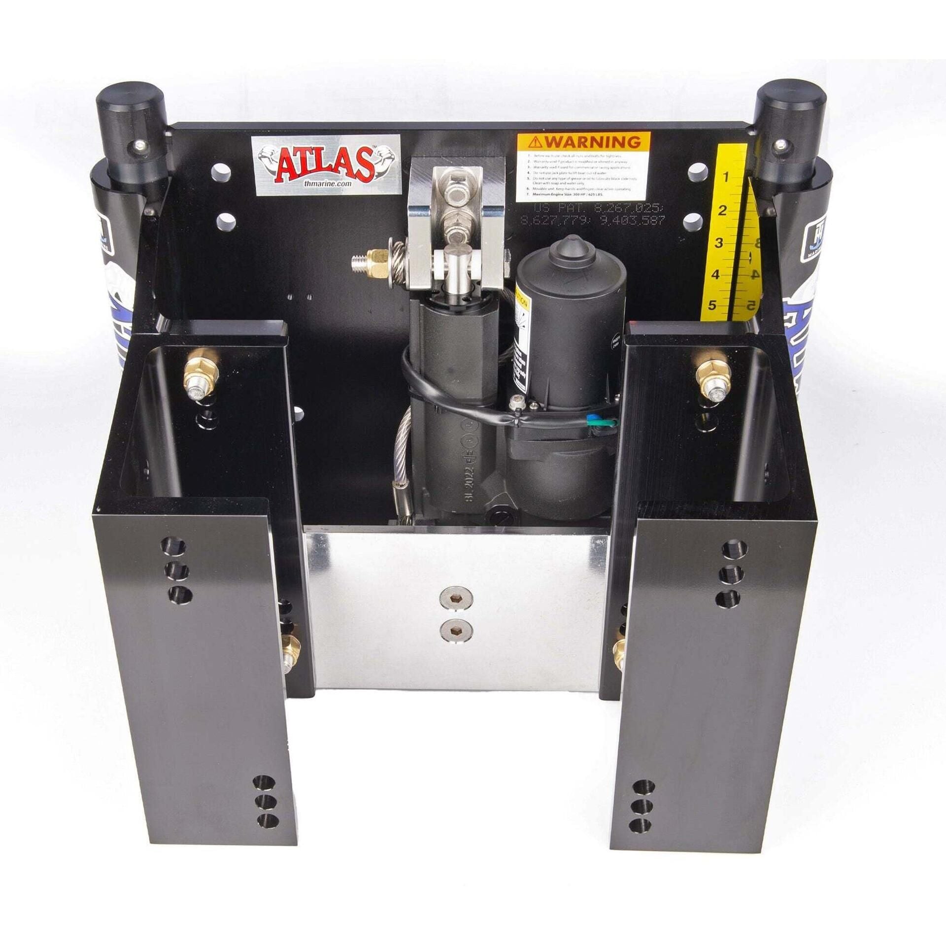 T-H Marine ATLAS™ 8" Set Back Hydraulic Jack Plate - Heavy Duty Black