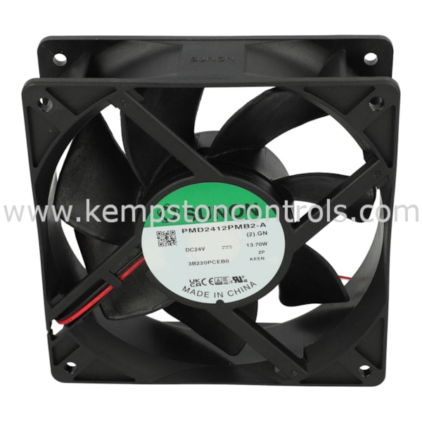 Sunon PMD2412PMB2-A(2).GN AXIAL FAN, 24 VDC, HIGH AIR FLOW, COOLING FAN, DC OPERATION, 170 CFM, 13.7 WATT, DIMENSIONS 120 X 120 X 38MM, 51 DB, 3800 RPM