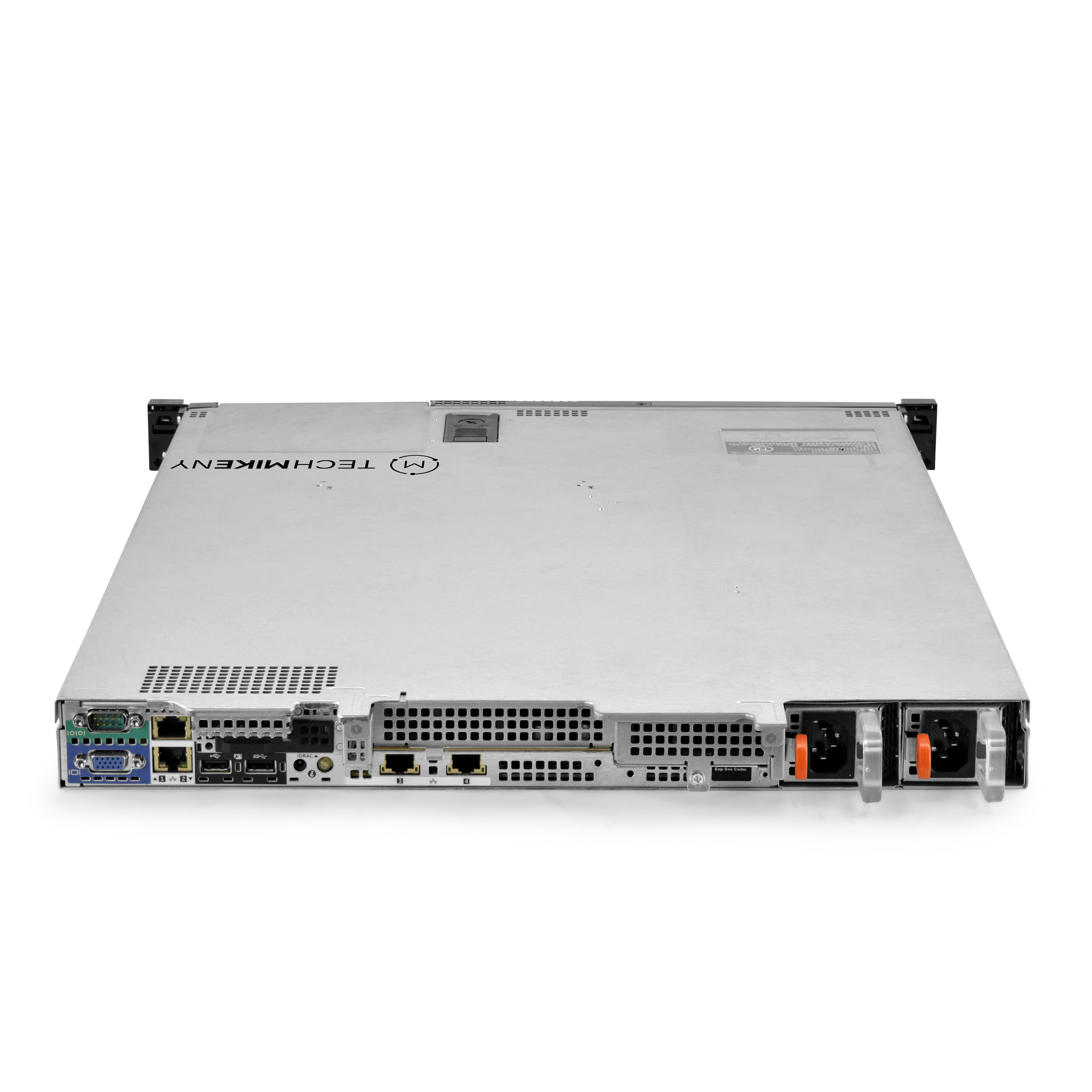 Rack-Mountable 1U 4-Bay PowerEdge R430 LFF back view DELL_PE_R430_6B