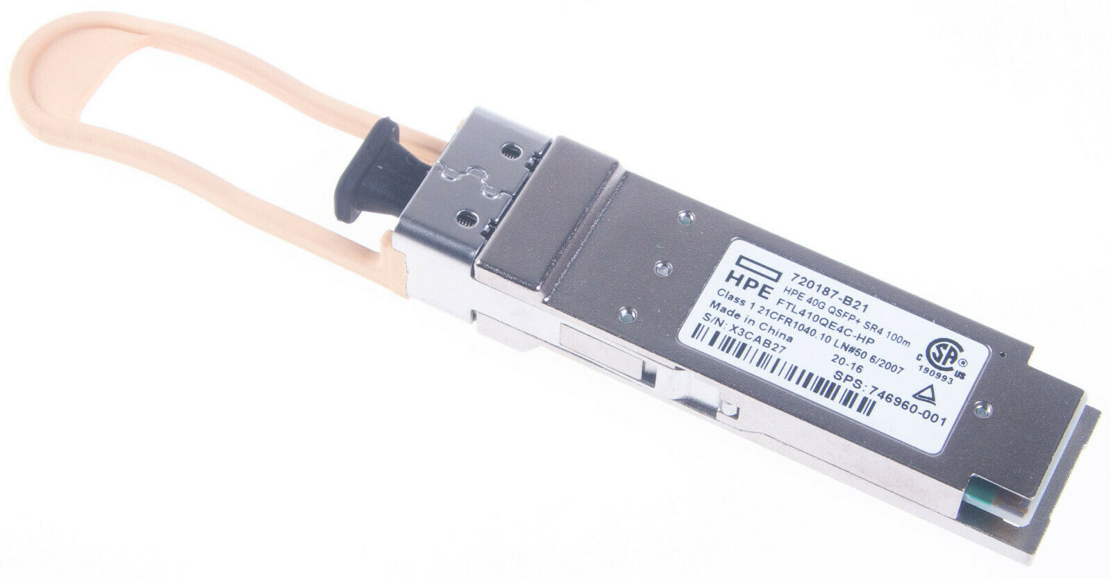 HPE  Blade System c-Class 40Gb QSFP+ MPO SR4 100m Transceiver