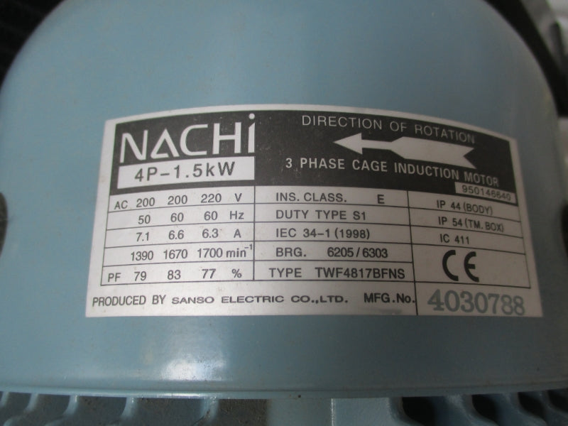 NACHI NSP-10-15V1A4-F2T-13 220V 6.3A NSMP