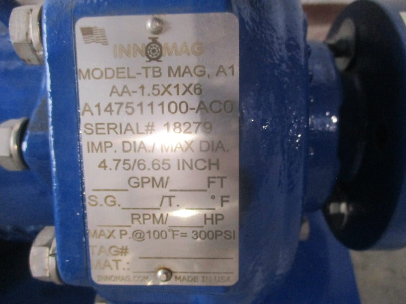 INNOMAG TBMAG,A1 1.5X1X6 230/460V 7.24/3.62A 300PSI NSNP