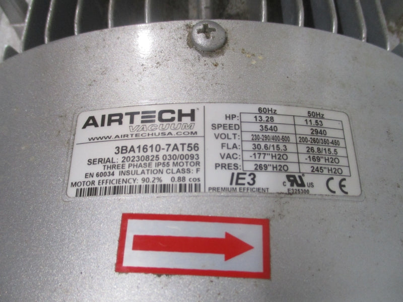 AIRTECH VACUUM 3BA1610-7AT56 230-290/400-500V 30.6/15.3A UNMP