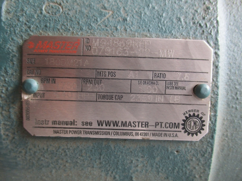 MASTER POWER TRANSMISSION M94869RFP NSNP