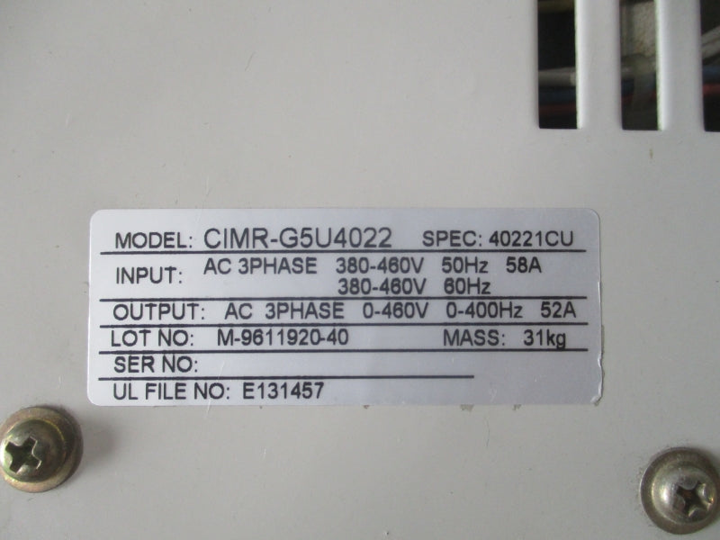 P&H CIMR-G5U4022 380-460V 58A NSNP
