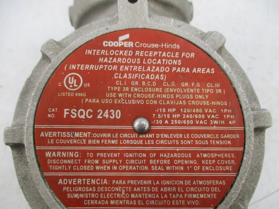 COOPER FSQC2430 250/600VAC 30A UNMP