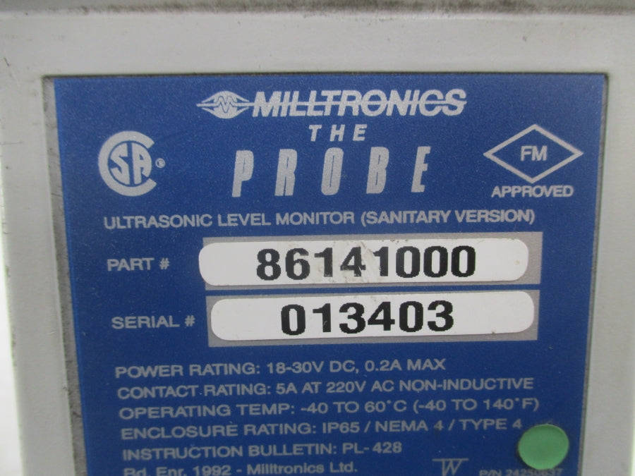 MILLTRONICS 86141000 18-30VDC 0.2A UNMP