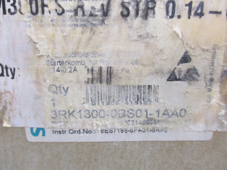 SIEMENS 3RK1300-0BS01-1AA0 600V 0.14-0.2A NSMP