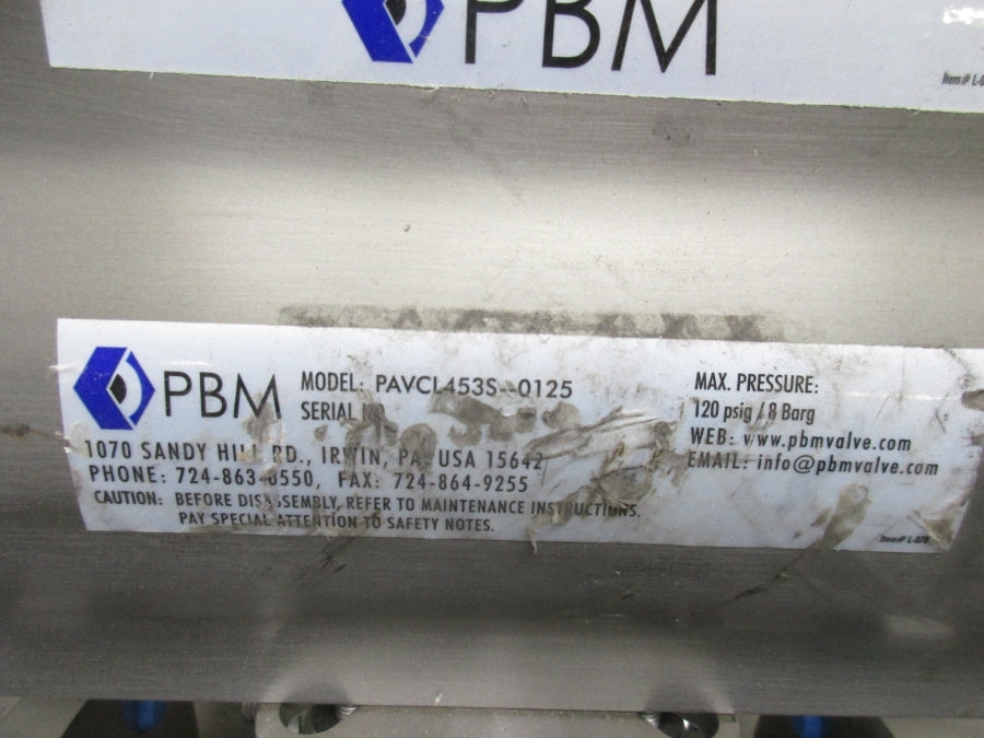 PBM PAVCL453S-0125 120PSI NSNP