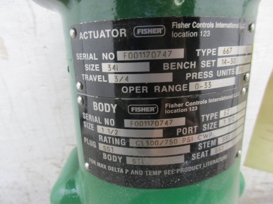 FISHER 667 EZ 0-33PSI 1 1/2" NSNP