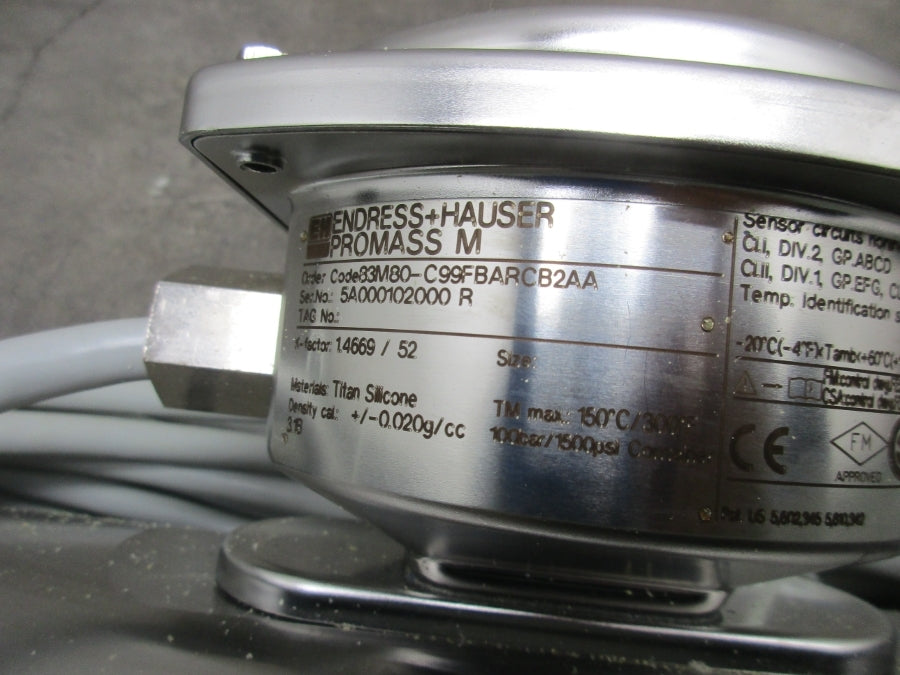 ENDRESS+HAUSER 83M80-C99FBARCB2AA 85-260VAC 1500PSI NSNP