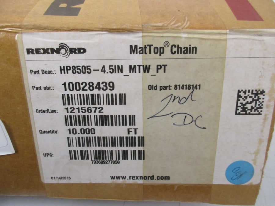 REXNORD 10028439 HP505-4.5IN_MTW_PT 10' NSMP