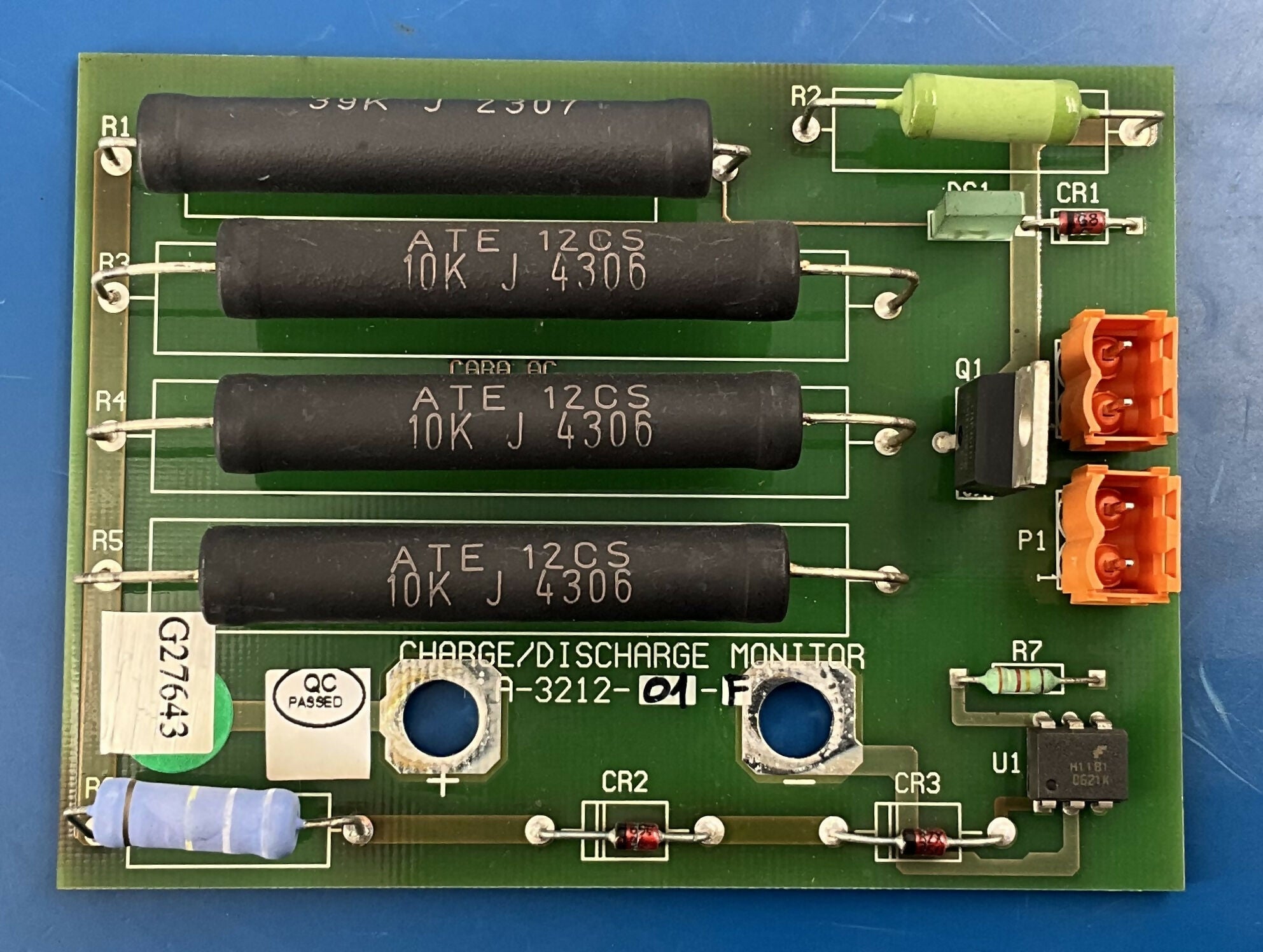 CHARGE/DISCHARGE MONITOR BOARD (A-3212-01-F GE