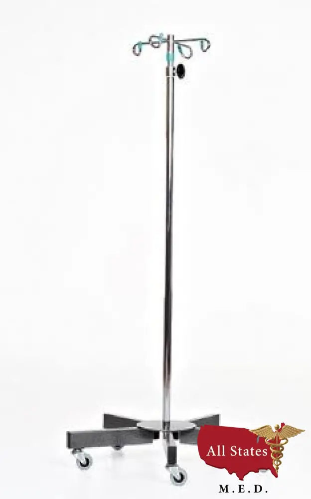 Chrome 5-leg IV Pole