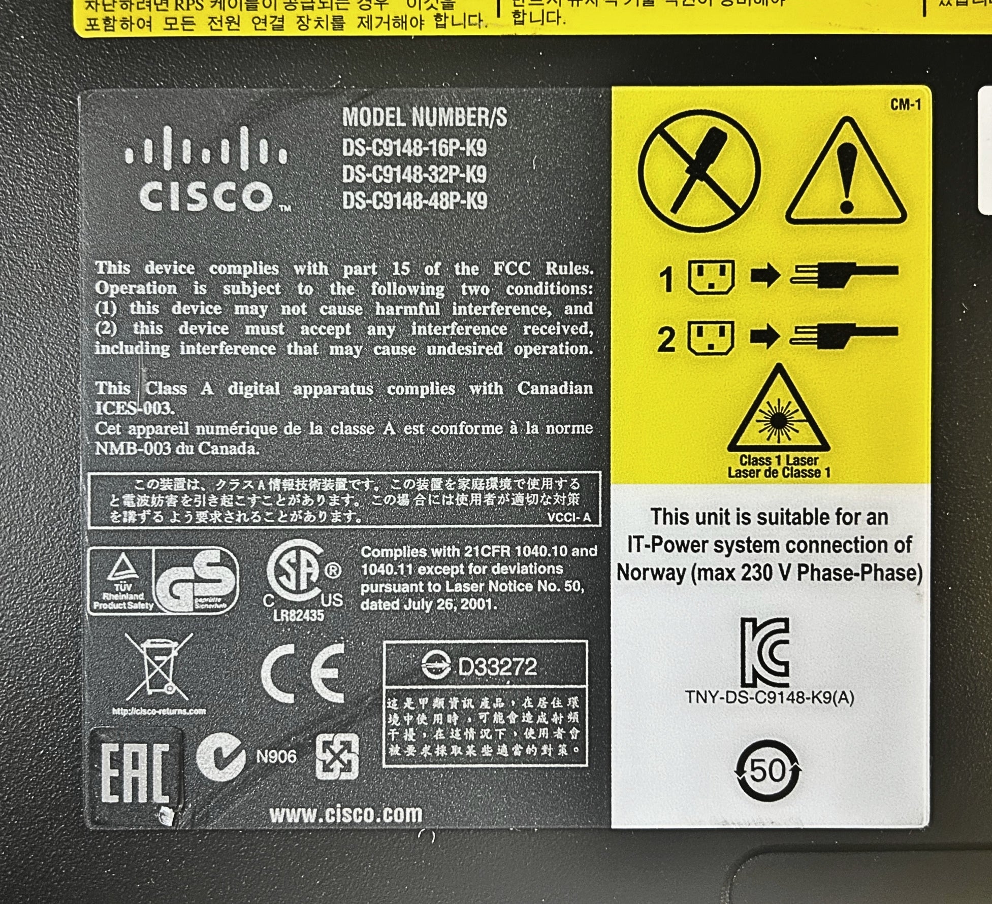 Cisco DS-C9148-48P-K9 CISCO MDS 9148 48 PORT