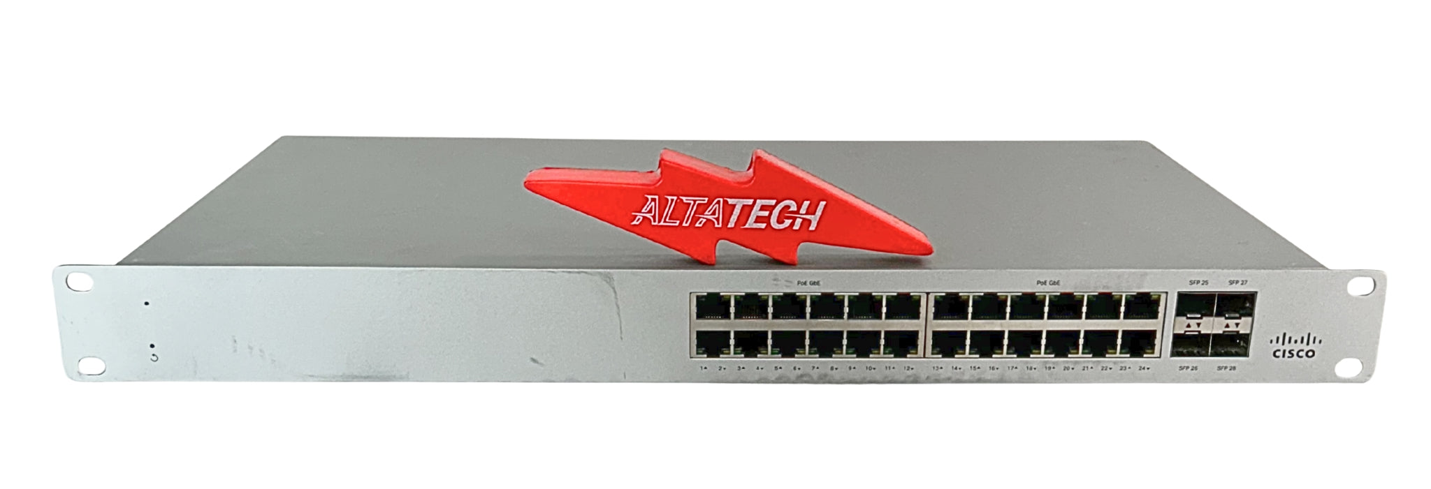 Cisco MS120-24P UNCLAIMED Meraki 24 Port Cloud Managed PoE Switch