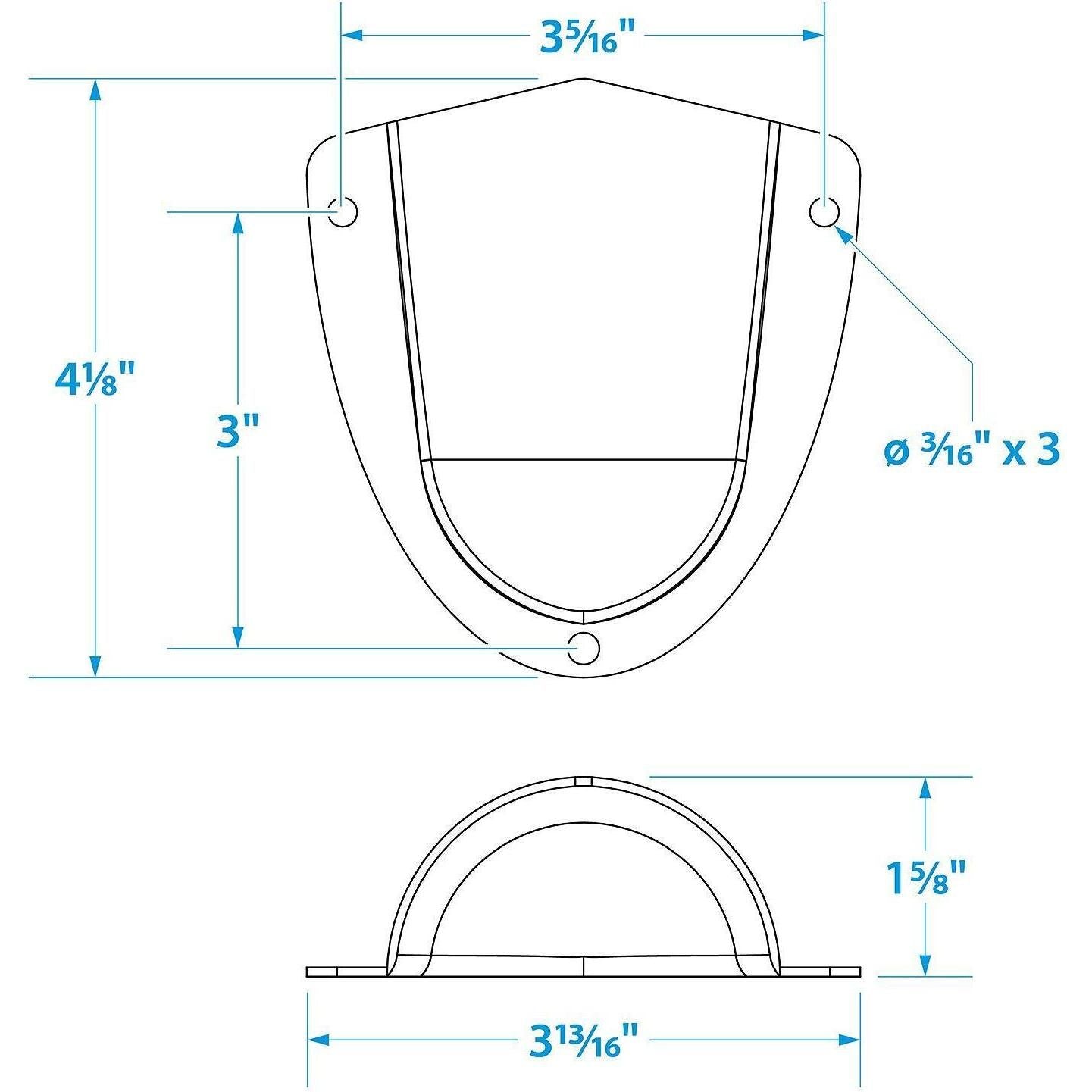Seachoice 50-16231 Stainless-Steel Clam Shelll Ventilator 3-3/4" x 3-3/4" x, 1-7/8"