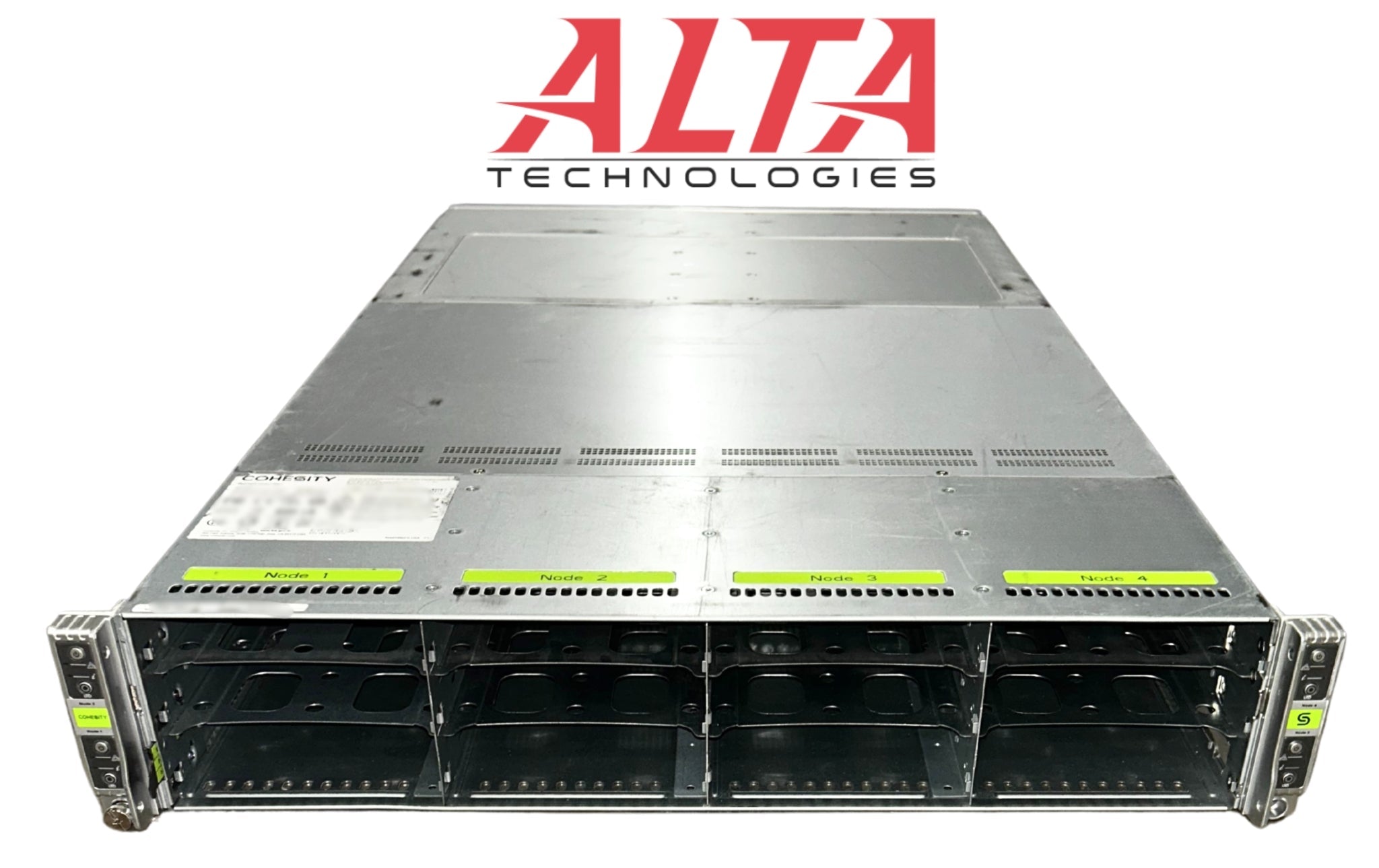 Cohesity C4600-SFP 4 x Node CTO Chassis- with 4 Nodes installed.