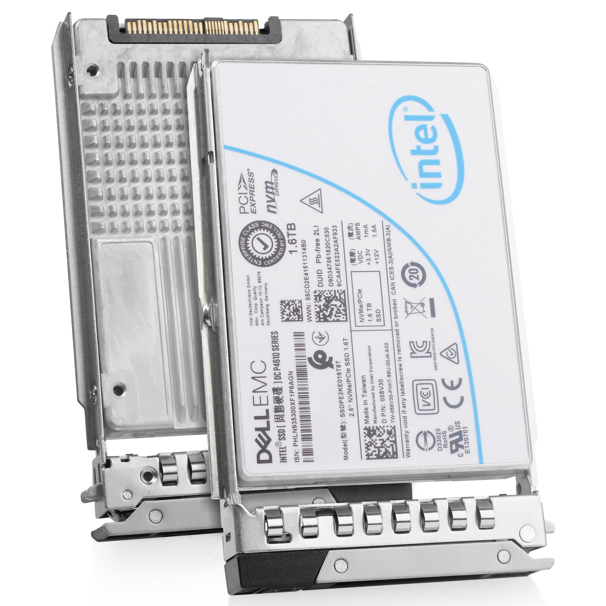 Dell G14 6FJDT 1.6TB 3 DWPD PCIe Gen 3.1 x4 4GB/s Mixed-Use 3D TLC U.2 NVMe 2.5in Refurbished SSD