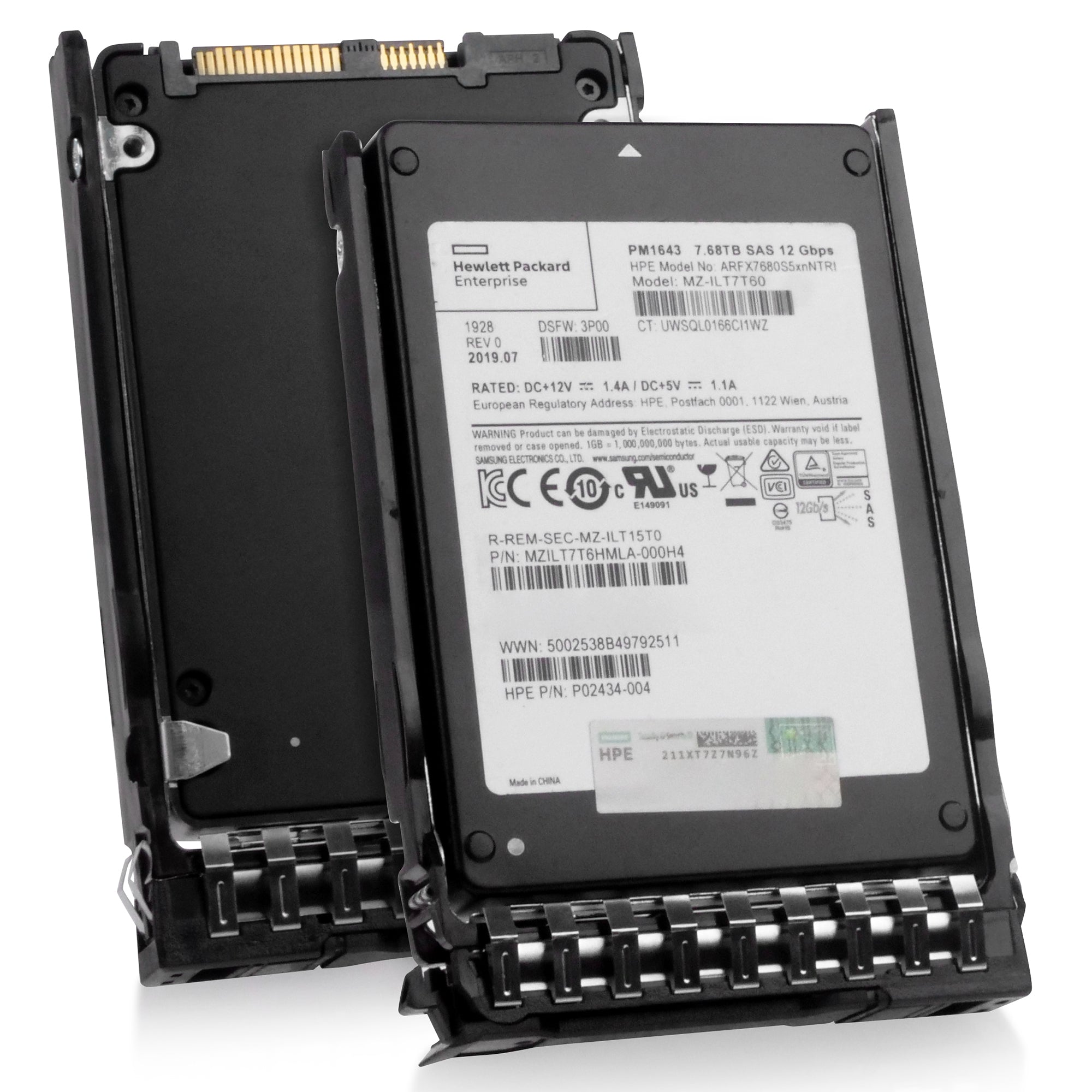 HP Generation 11 P40559-B21 7.68TB 1 DWPD SAS 12Gb/s 3D TLC 2.5in Refurbished SSD