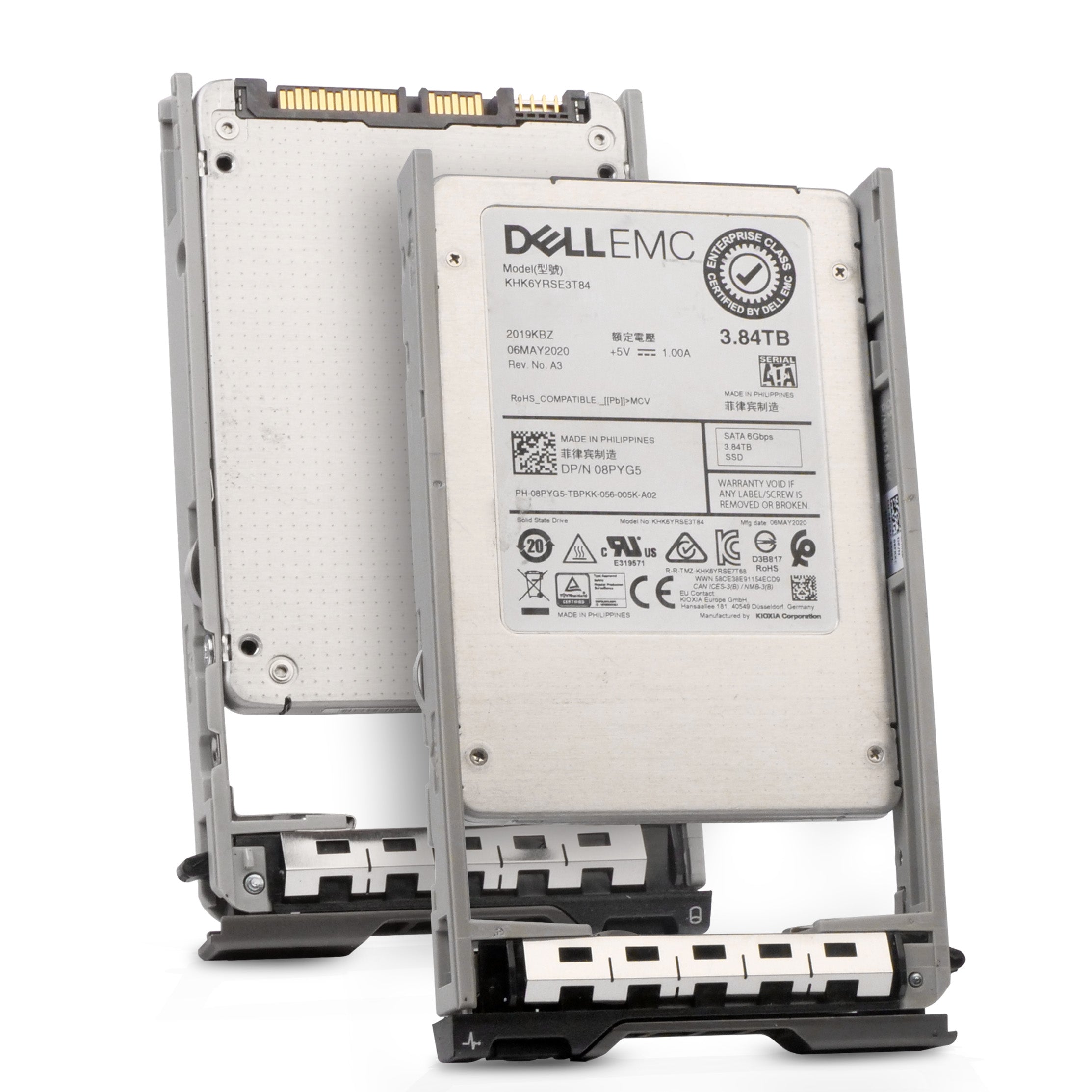 Dell G13 08PYG5 3.84TB 1 DWPD SATA 6Gb/s 3D TLC 2.5in Refurbished SSD