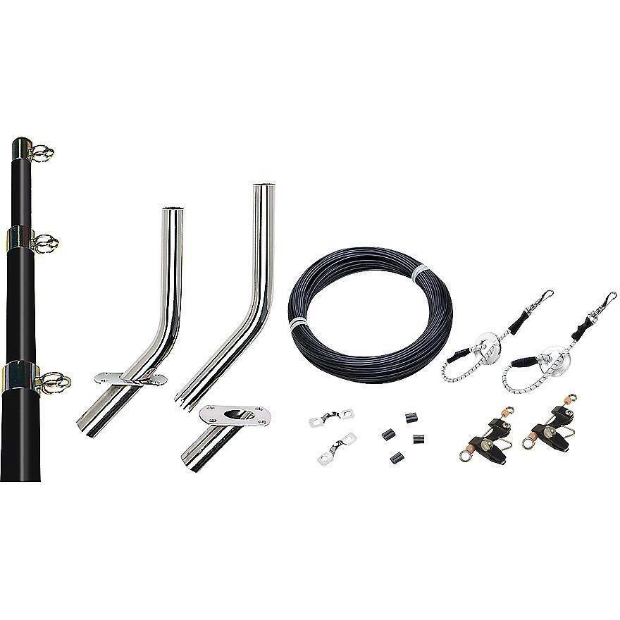 Seachoice 88261 Outrigger Kit-15' Black/Gold-Complete