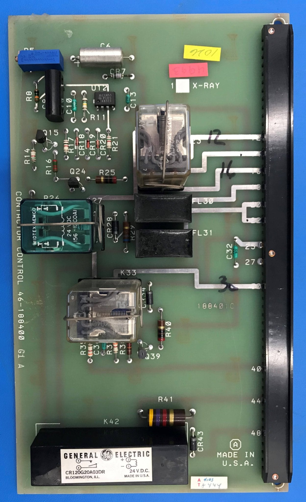Contactor Control BOARD(46-188400 G1 A GE Advantx