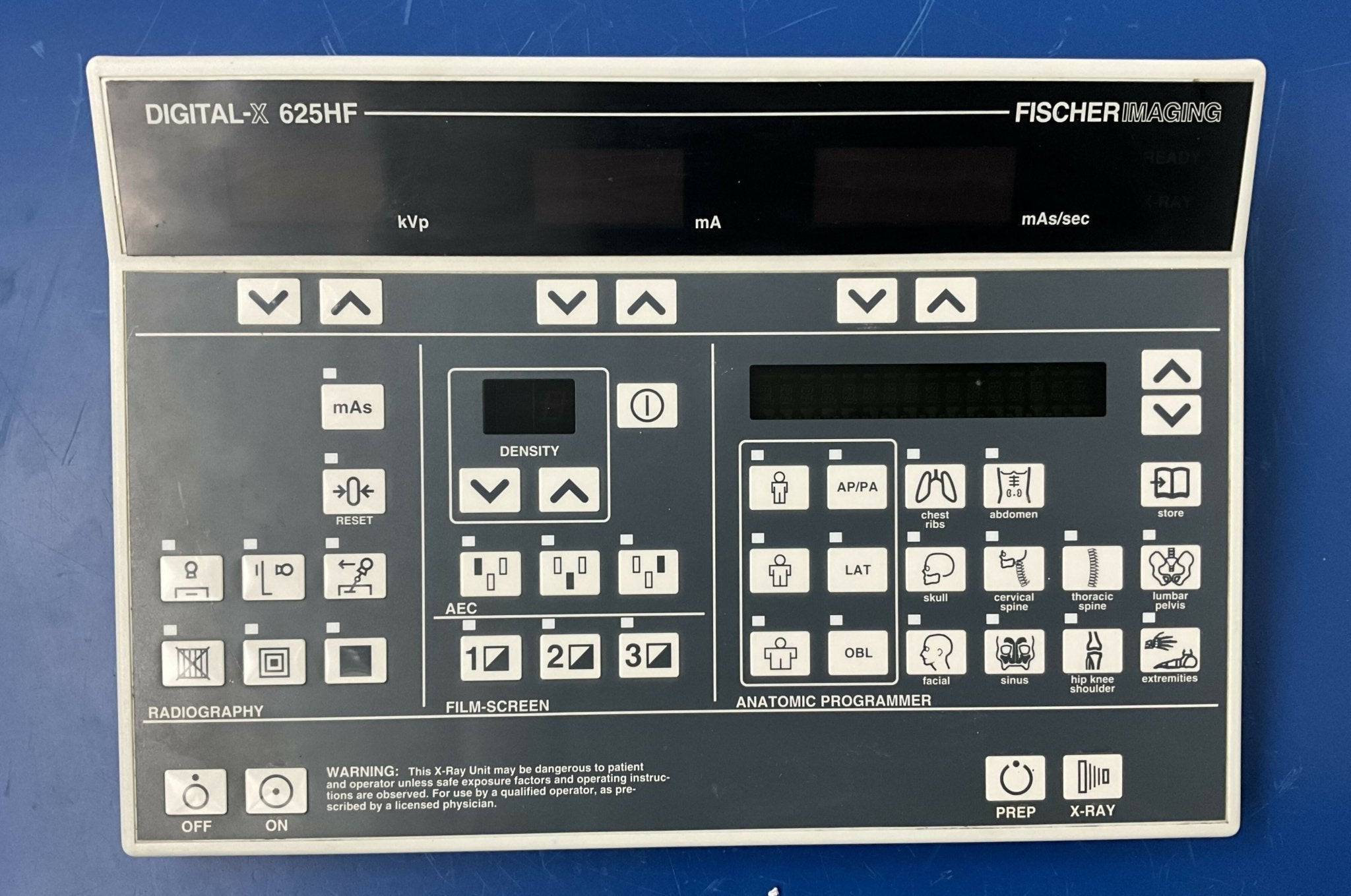 CONTROL CONSOLE (DIGITAL-X 625HF/168-02-268) FISCHER