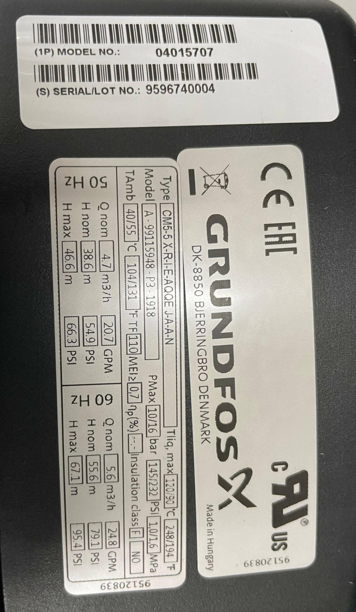 COOLING PUMP (04017507/A-99115948-P3-1918 SIEMENS