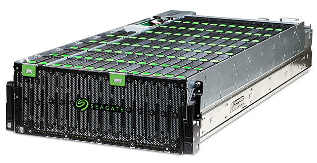 Seagate Exos CORVAULT 4U106 106-Bay SATA/SAS JBOD 4U Rackmount Self-Healing Block Storage Dual Controllers R4106I2000T002 (Refurbished)