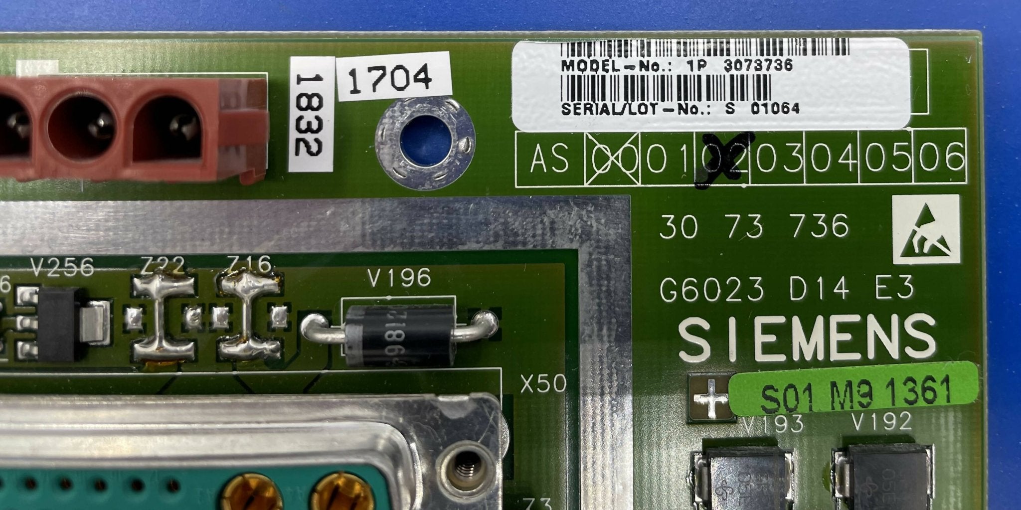 D14 CONTROL BOARD (3073736/03073736/5949509 SIEMENS