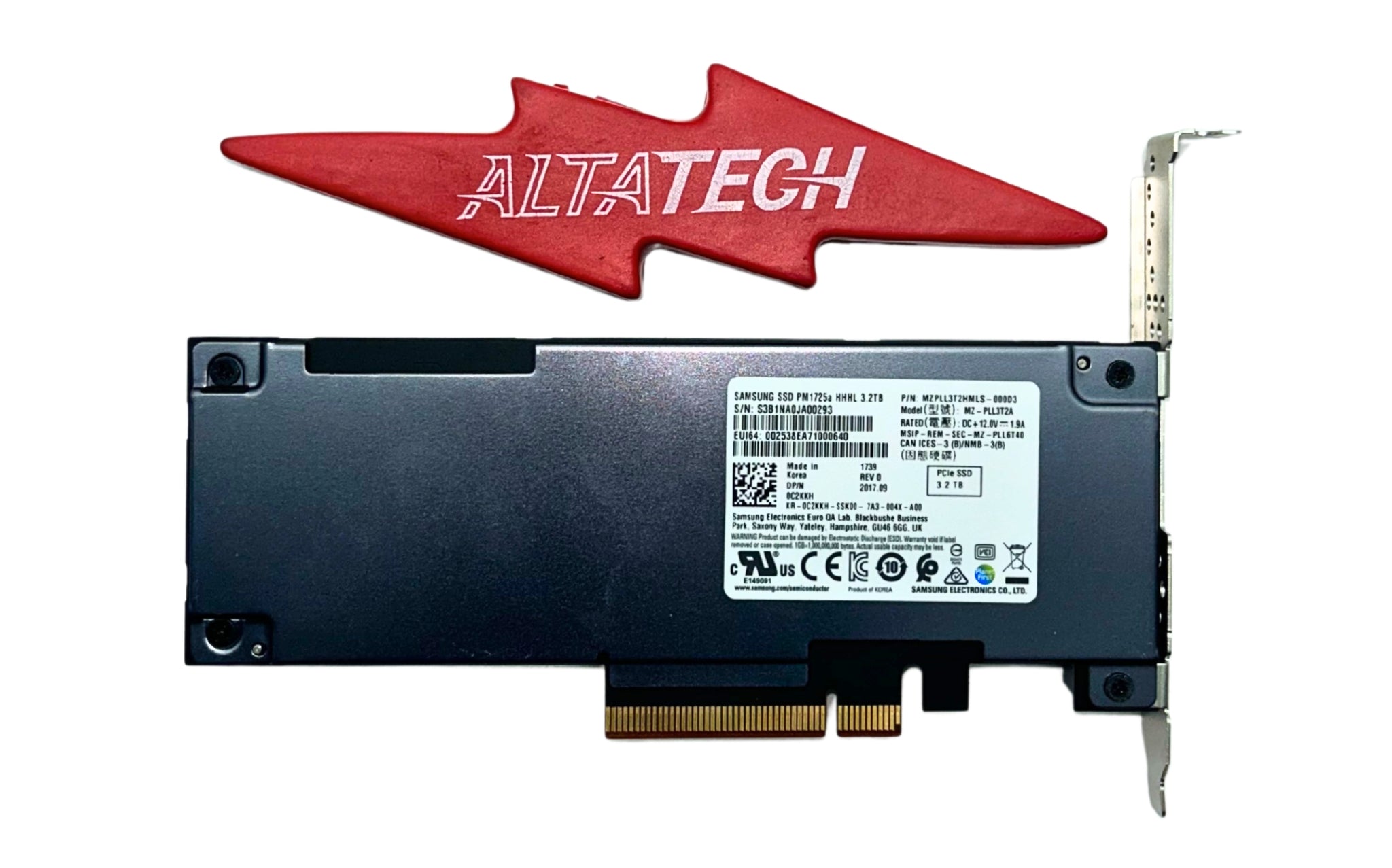 Dell 02GJ4W 3.2TB SSD SAS NVME PCIE PM1725