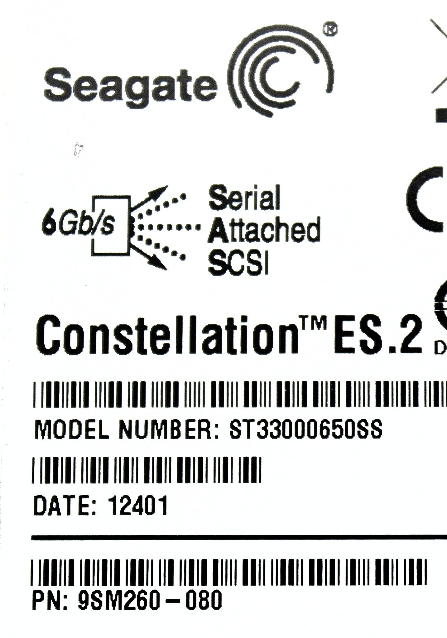 Dell 9SM260-080 3TB 7.2K SAS 3.5 6G 9SM260-080 CML