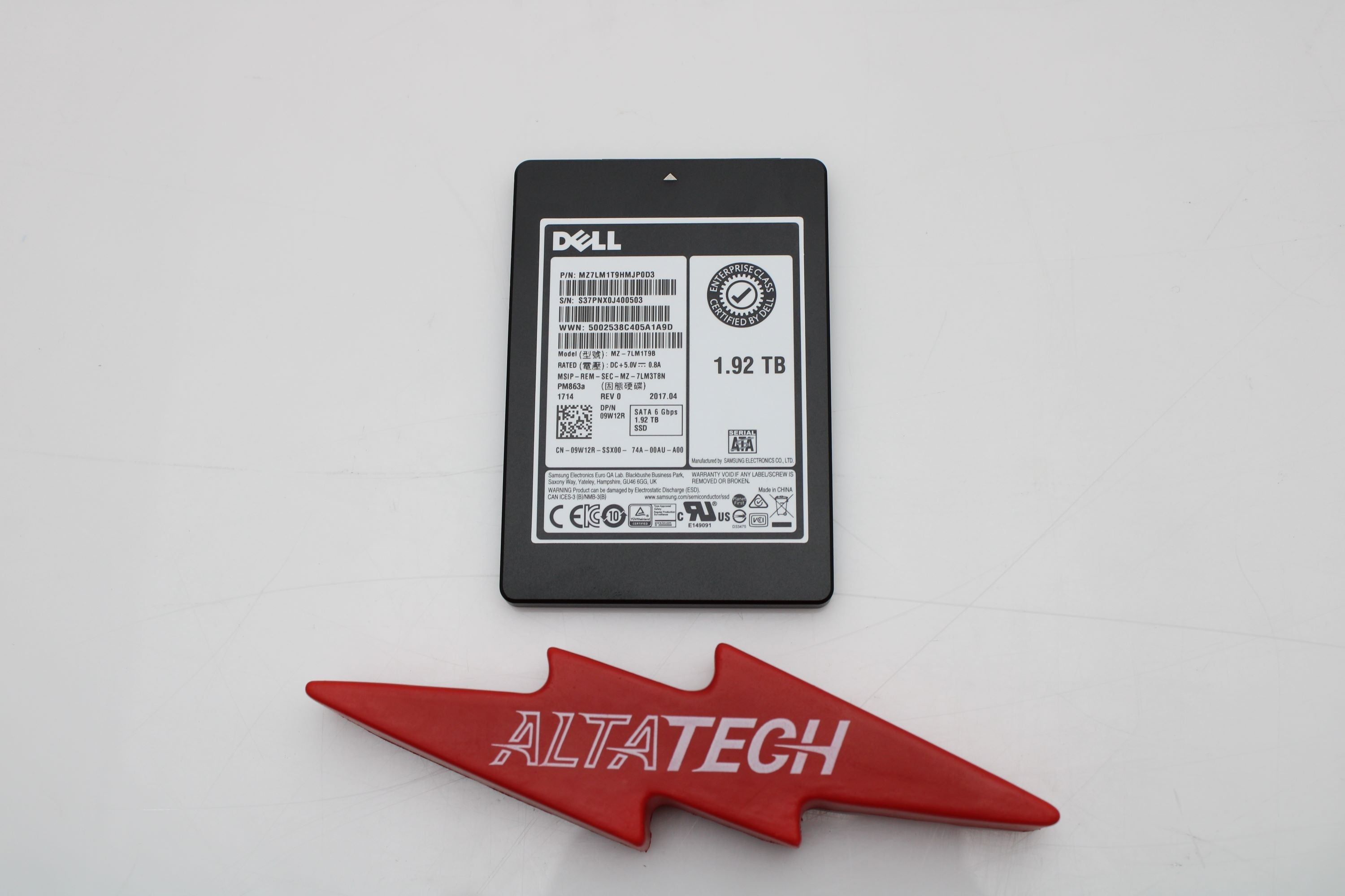 Dell 09W12R 1.92TB SSD Sata 2.5 6G RI PM863A