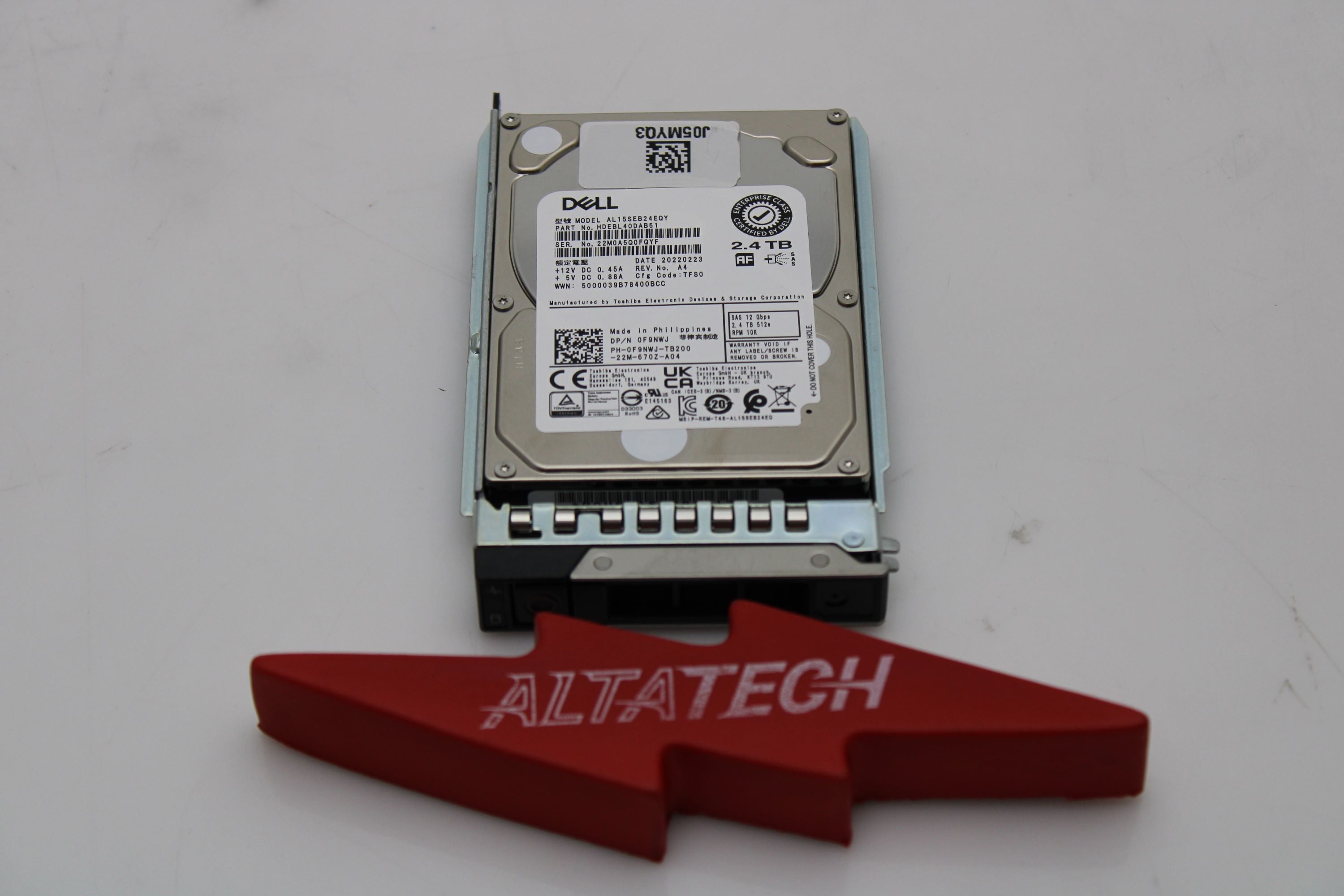 Dell AL15SEB24EQY 2.4TB 10K SAS 2.5-inch 12G Enterprise Hard Drive