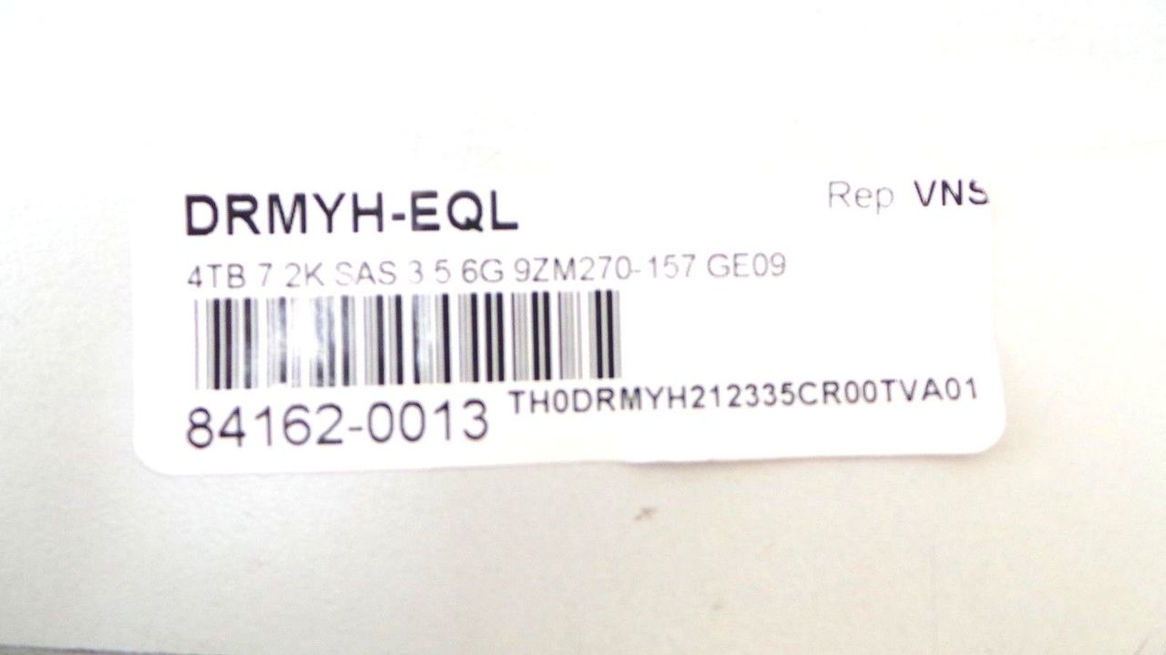 Dell DRMYH-EQL Equallogic 4TB 7.2K SAS 3.5 6G