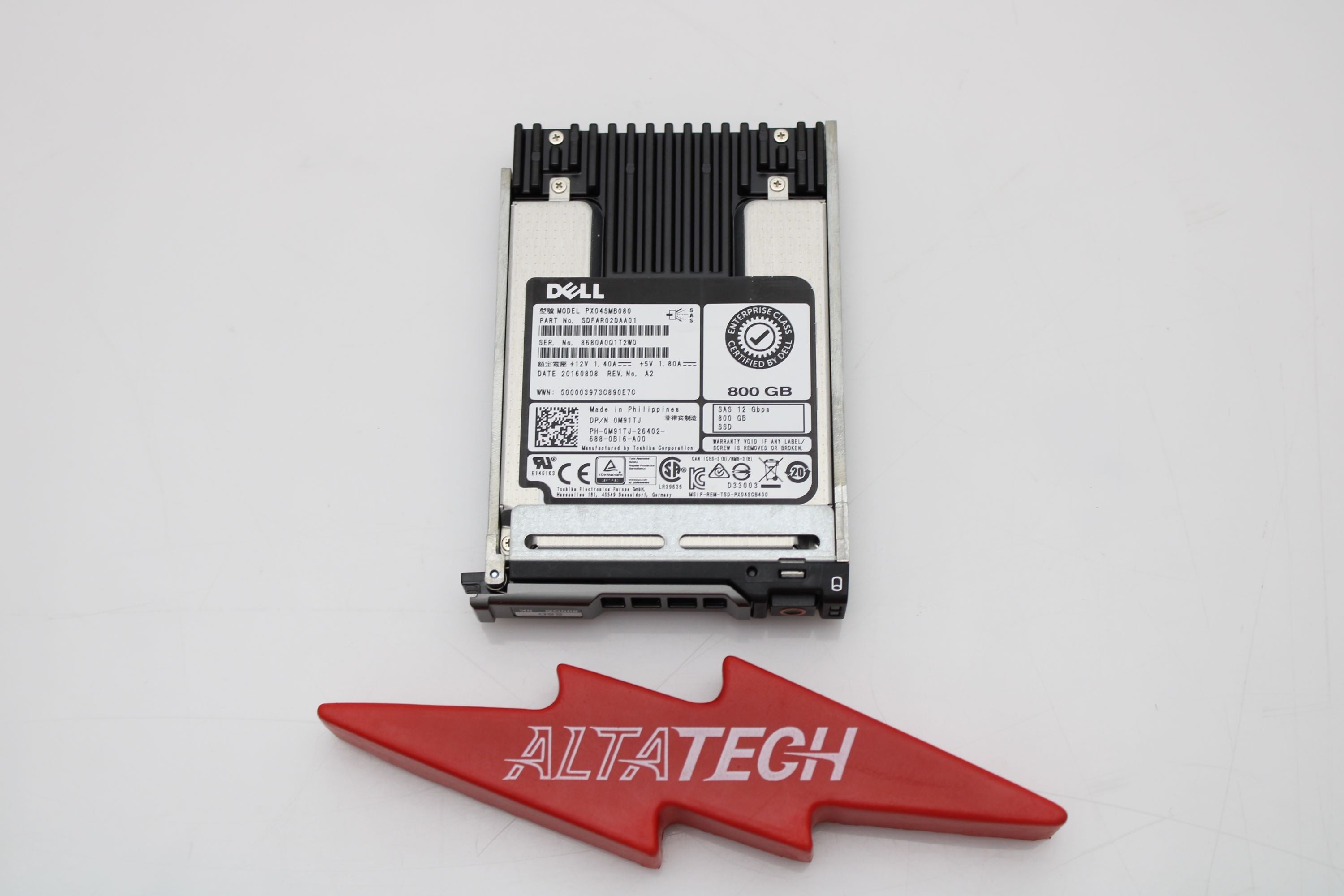 Dell M91TJ 800GB SSD SAS 2.5 12G MU