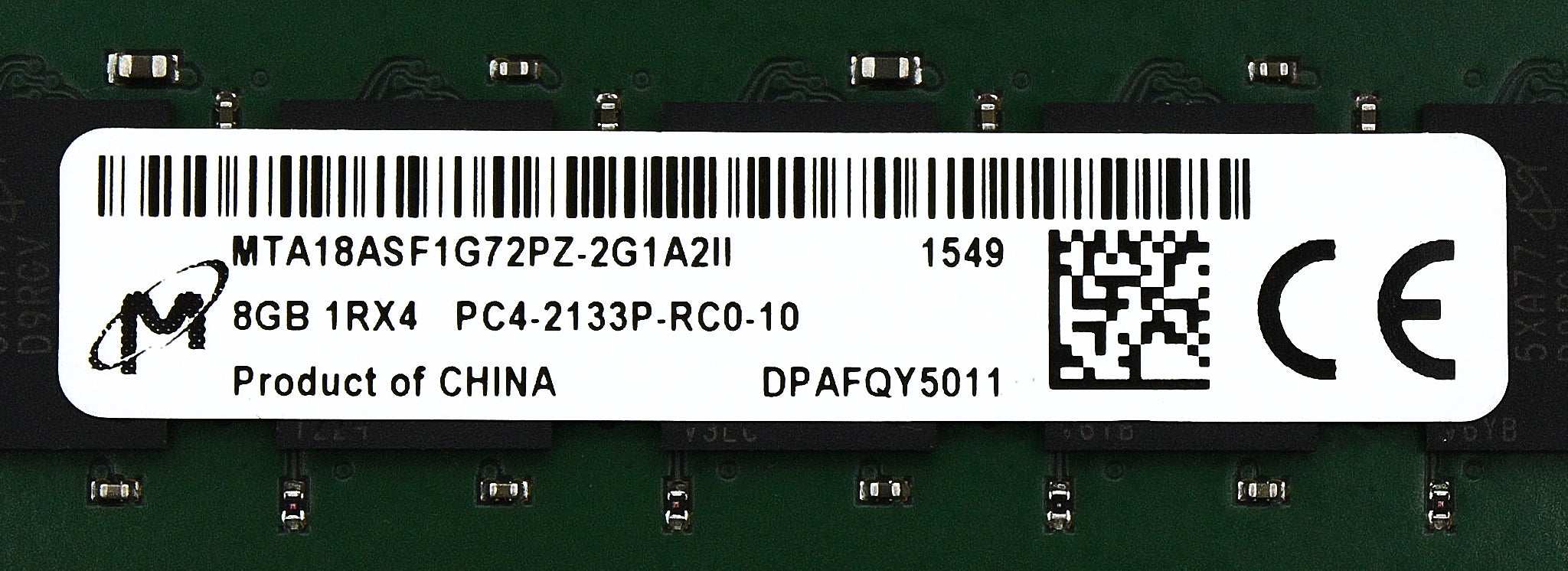 Dell MTA18ASF1G72PZ-2G1A2 8GB PC4-17000P DDR4-2133 1RX4 ECC