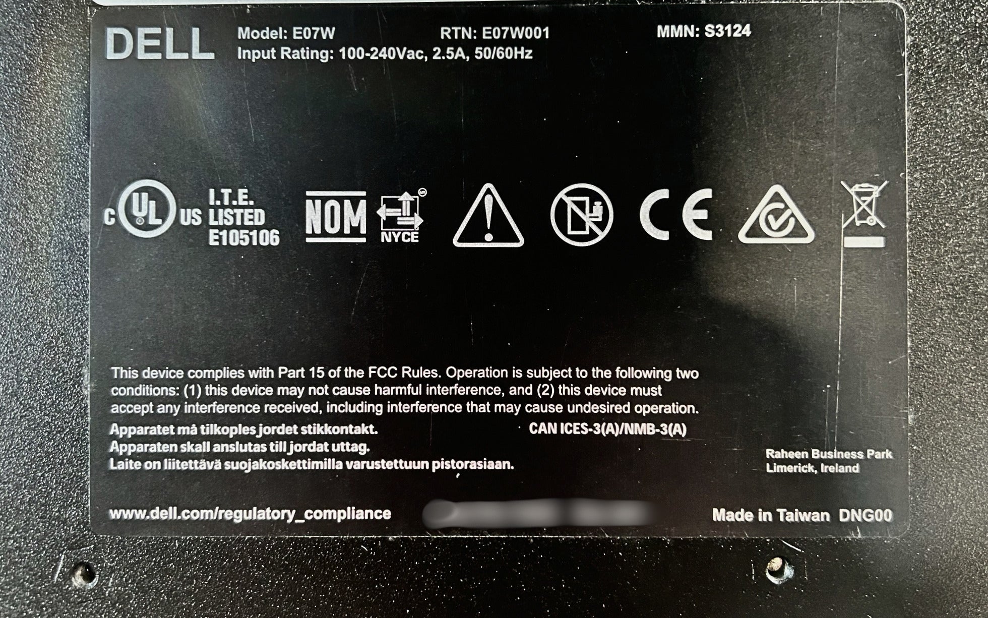 Dell S3124 24x1Gb RJ45 Ports 2xSFP+ Uplink 1xPSU Normal Airflow *OS9 I