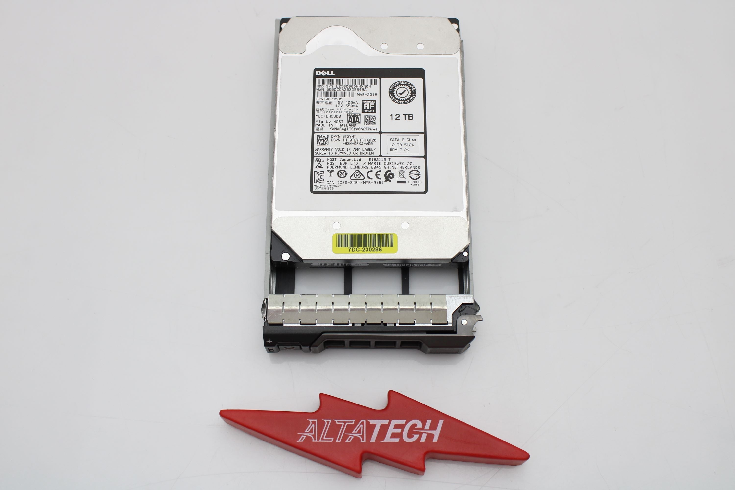 Dell T2YHT 12TB 7.2K SATA 3.5 6G