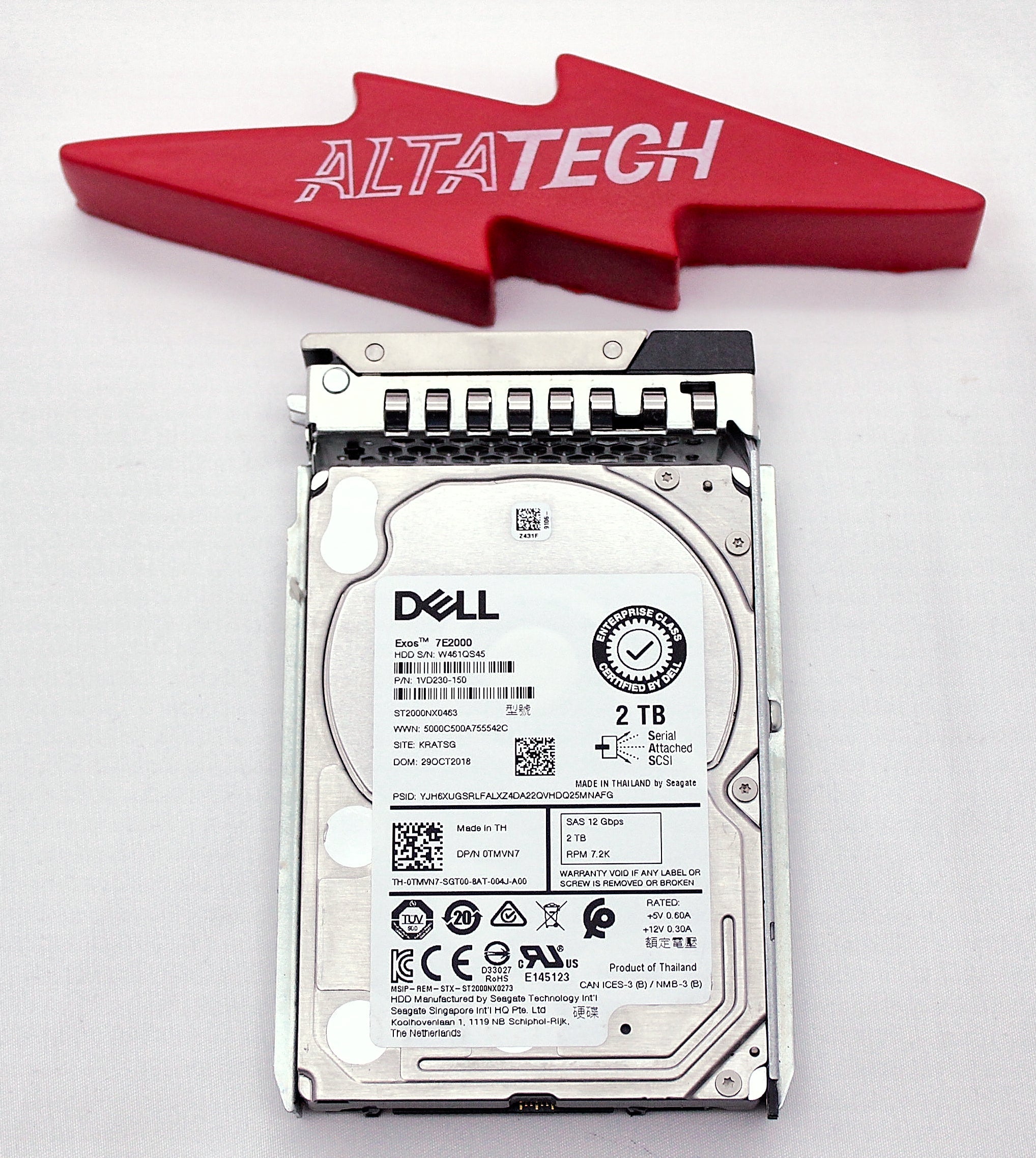 Dell 0TMVN7 2TB 7.2K SAS 2.5 12G