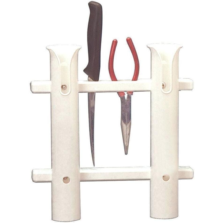 Taco Metals P03-062W Polyethylene 2-Rod Rack, White