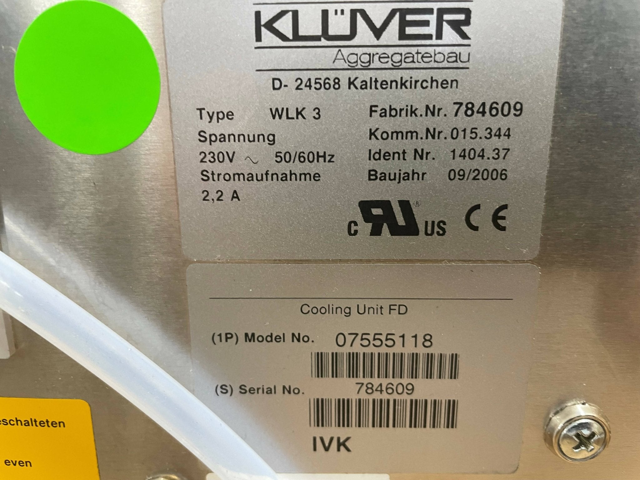 Detector Cooling Unit (07555118/7555118 Siemens