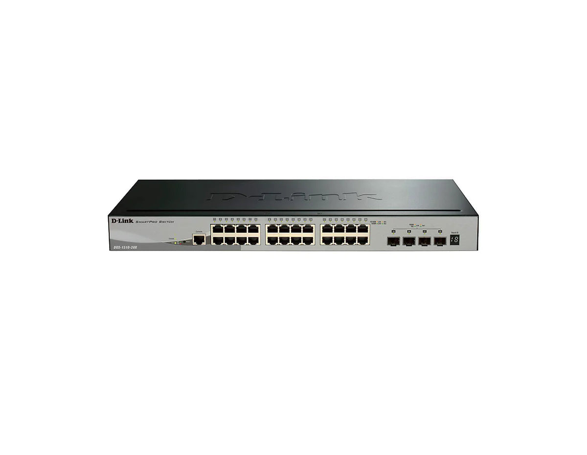 D-Link Gigabit Stackable Smart Managed Switch with 10G Uplinks DGS-1510-28X
